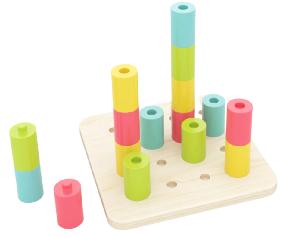 Monty Wood Stacking Pegboard Monty Toy Store